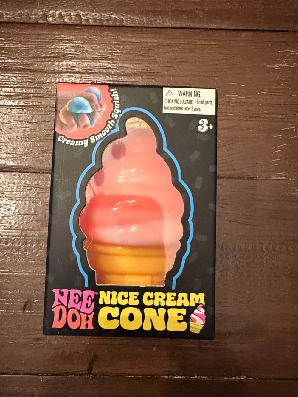 Needoh Nice Cream Cone Squishy Toy - Orange